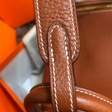 Side view of chic structured handbag
