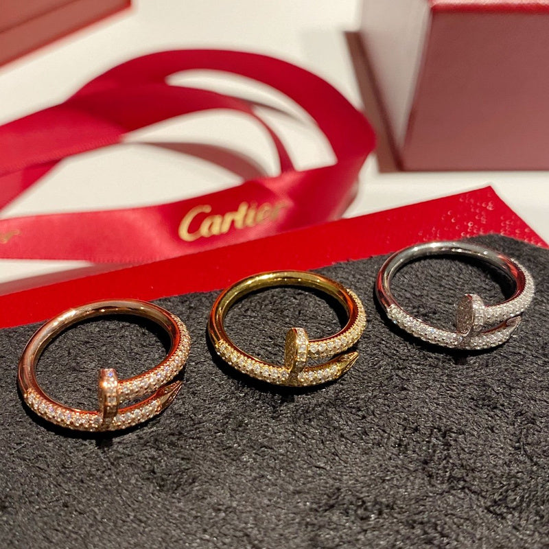 Close-up detail view of Cartier unisex jewelry piece