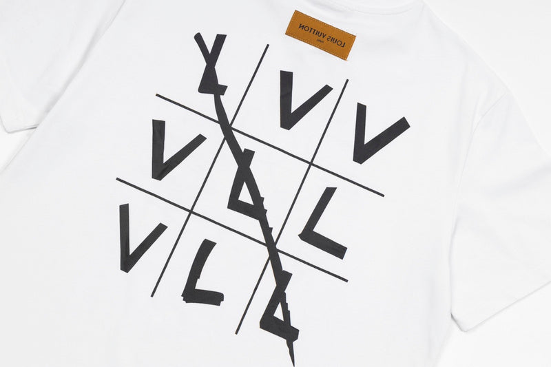Side profile of Louis Vuitton cotton t-shirt with monogram-inspired silhouette
