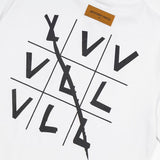Side profile of Louis Vuitton cotton t-shirt with monogram-inspired silhouette