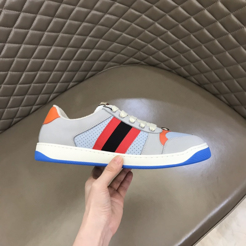 Gucci muted earth tones luxury sneakers view 5 heritage-inspired look