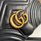 Back view of refined structured women's handbag – women's luxury handbag