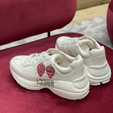 Gucci sneakers detailed view showing premium designer craftsmanship