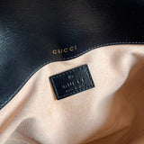 Side view of crisp structured handbag
