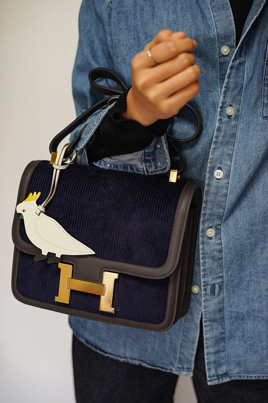 Close-up detail of effortless bag design