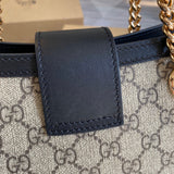 Handle and strap detail of classic refined women's handbag – women's premium purse