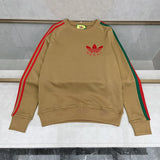 Side profile of Gucci luxury clothing with monogram-inspired silhouette