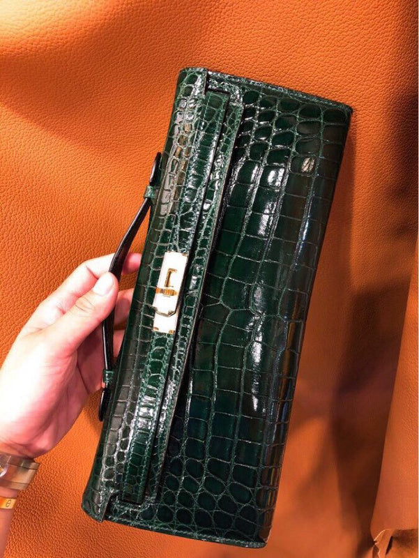 Close-up detail of curated bag design