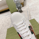 Gucci sneakers detailed view showing premium designer craftsmanship
