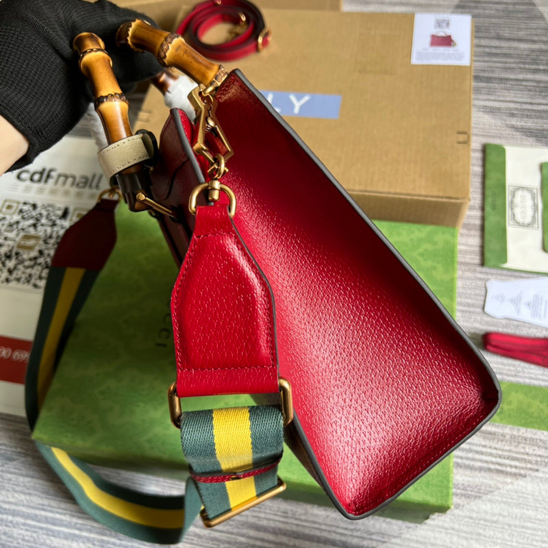 Side view of everyday-ready structured handbag