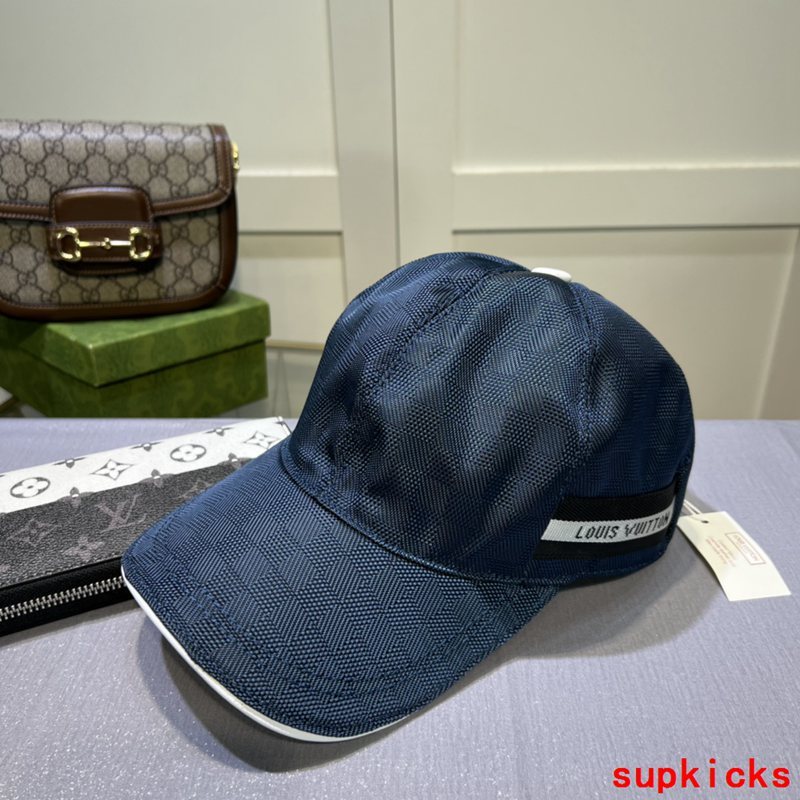 Close-up detail view of Louis Vuitton unisex cap