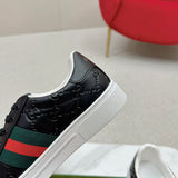 Gucci classic monochrome luxury sneakers view 5 heritage-inspired look