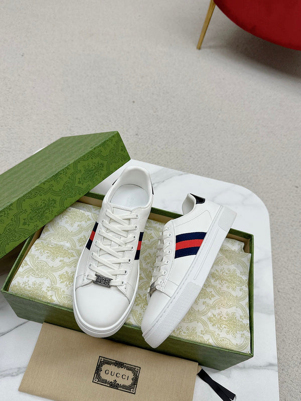 Gucci clean off-white luxury sneakers view 10 premium leather build