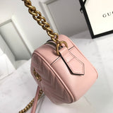 Back view of elevated sleek women's handbag – women's luxury accessory