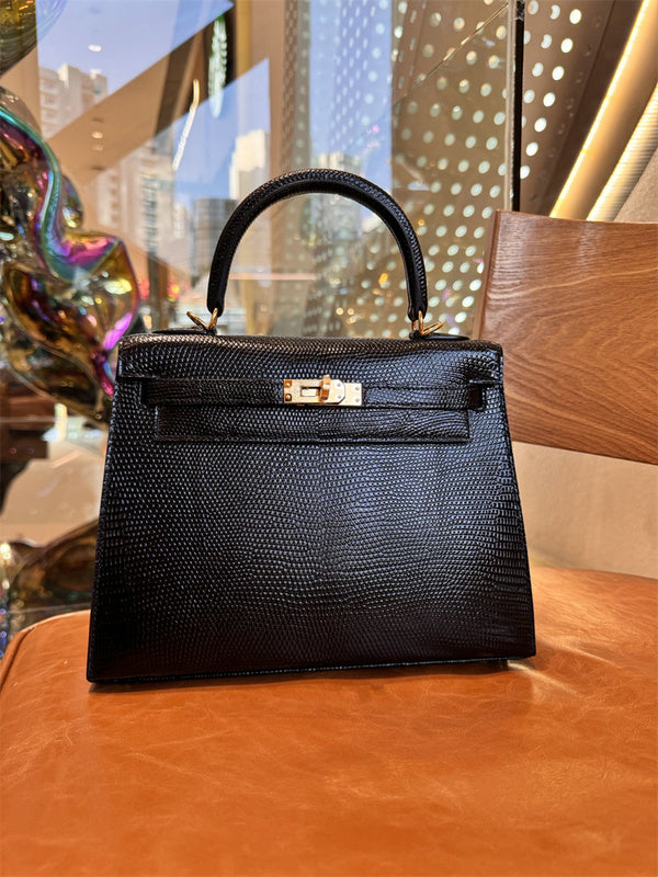 Close-up detail of sleek bag design
