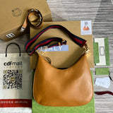 Side profile of signature statement women's handbag – women's premium purse