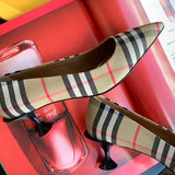 Sophisticated Faux Leather Shoes - Smooth Faux-Leather Finish | Women's Statement Footwear #1514 - close-up detail shot (image 3) of designer-inspired shoes