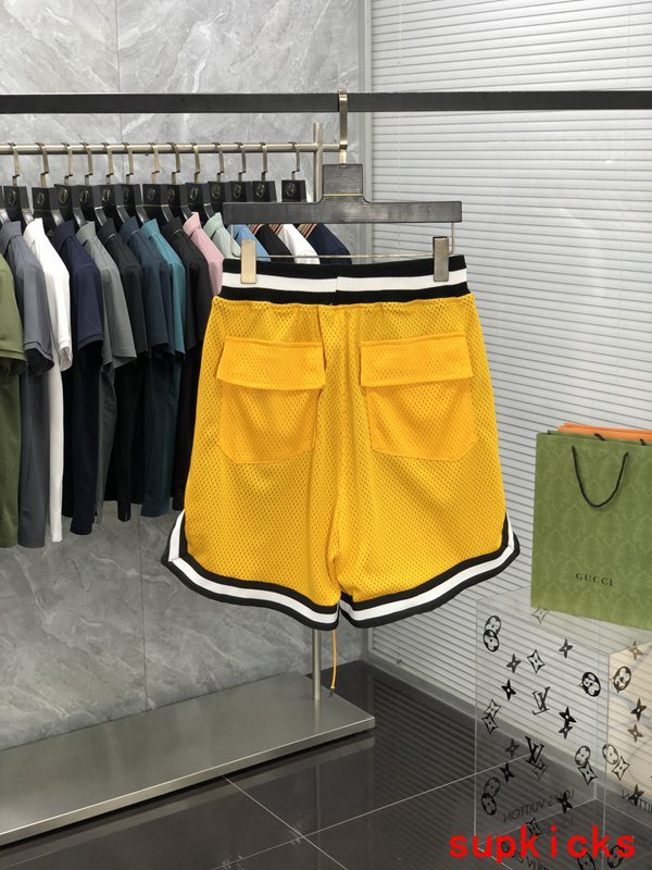 Side profile of Rhude luxury clothing with streetwear-inspired cut
