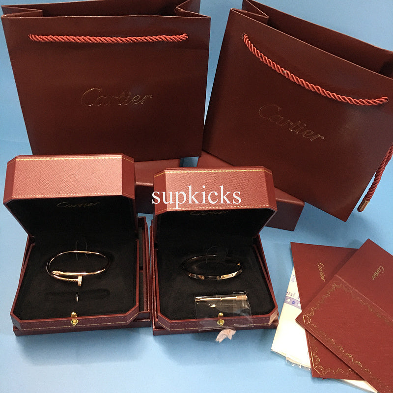 Side view of Cartier unisex jewelry piece