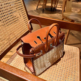  carryall bag close-up of hardware and finish