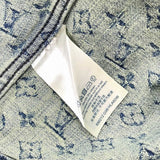 Close-up detail shot of Louis Vuitton luxury clothing with contemporary cut