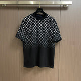 Front view of Louis Vuitton cotton t-shirt with logo-detail design