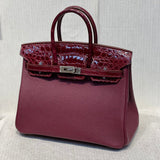 Close-up detail of curated bag design