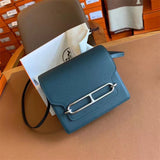 Polished bag shown from front angle
