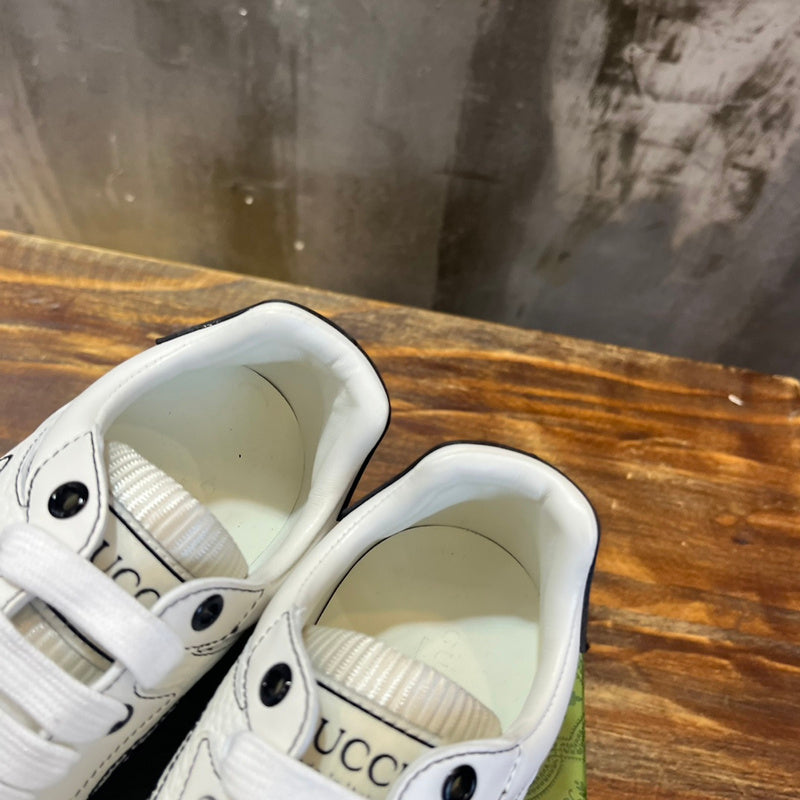 Gucci tonal black luxury sneakers view 6 classic court silhouette