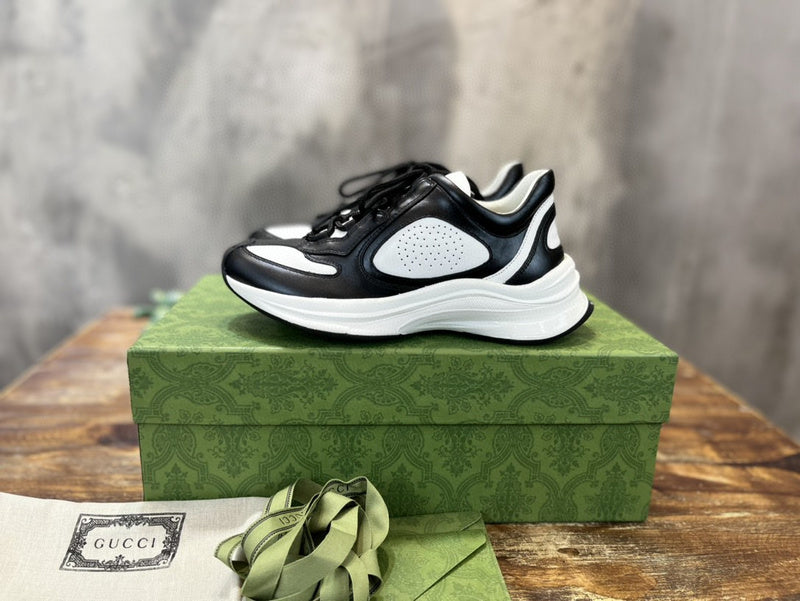 Gucci neutral cream luxury sneakers view 10 sleek tonal finish