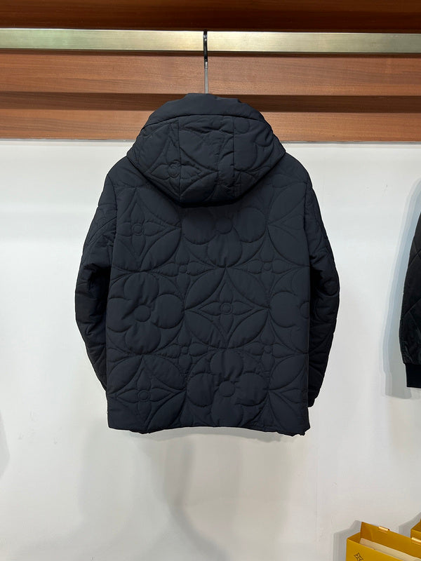 Side profile of Louis Vuitton luxury clothing with contemporary cut