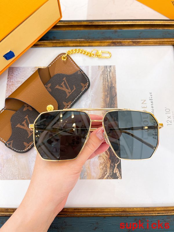 Lifestyle view of Louis Vuitton unisex sunglasses