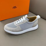 Hermès Red Chunky Platform Sneakers - Back View