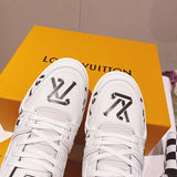 Louis Vuitton Camel Slip-On Sneakers - Toe Detail View