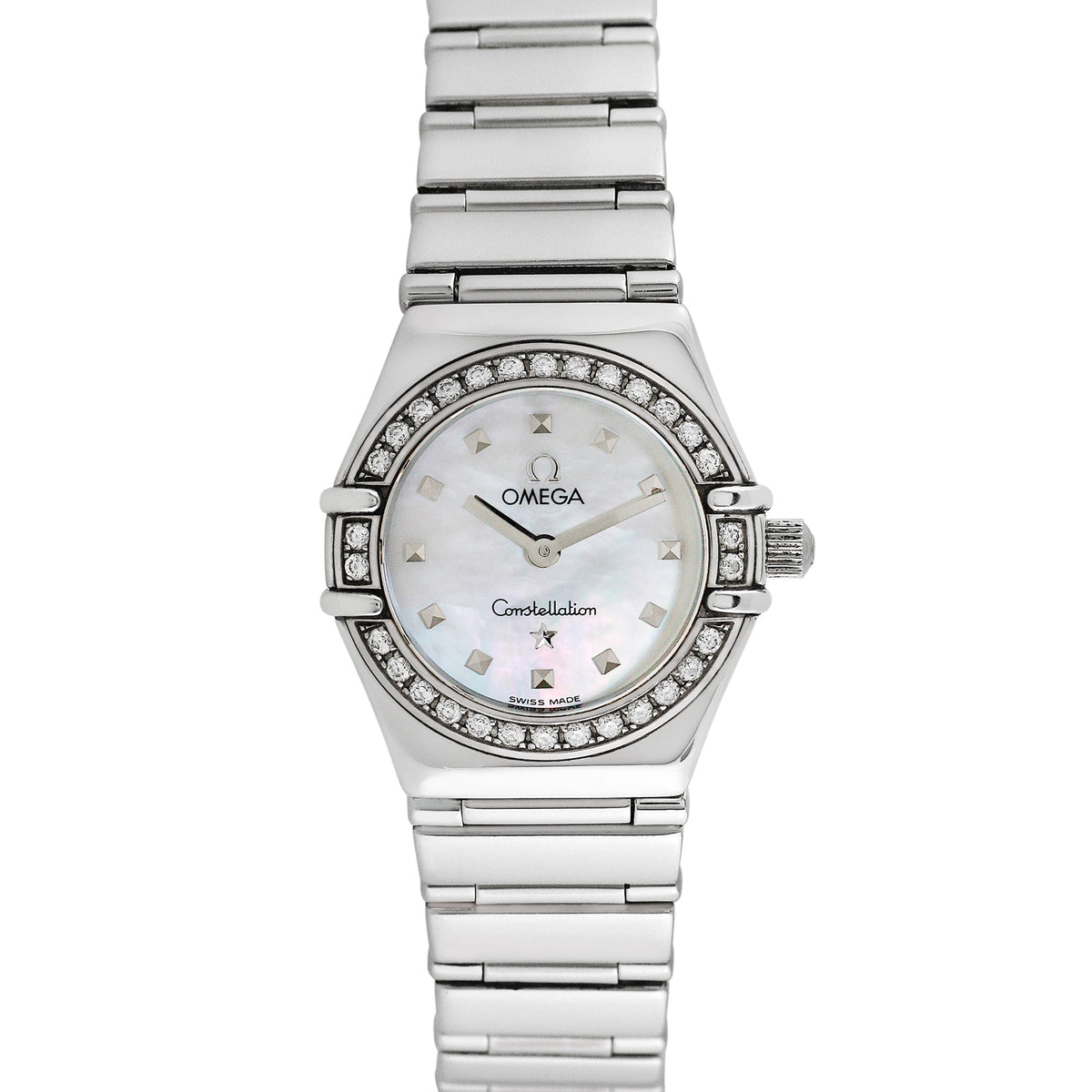 Side view of Omega women's watch