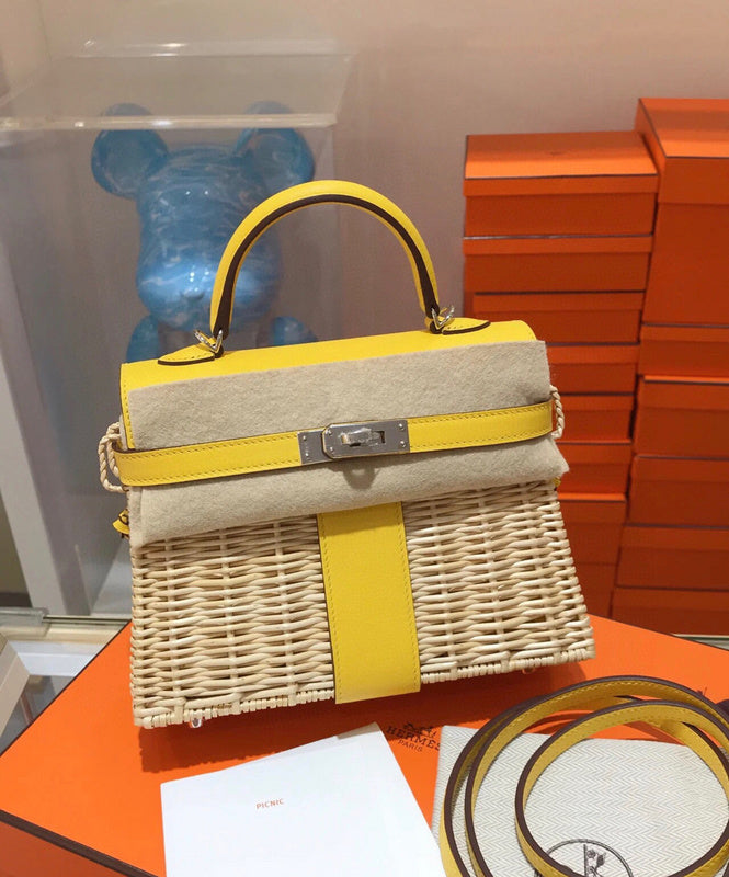 Close-up detail of polished bag design