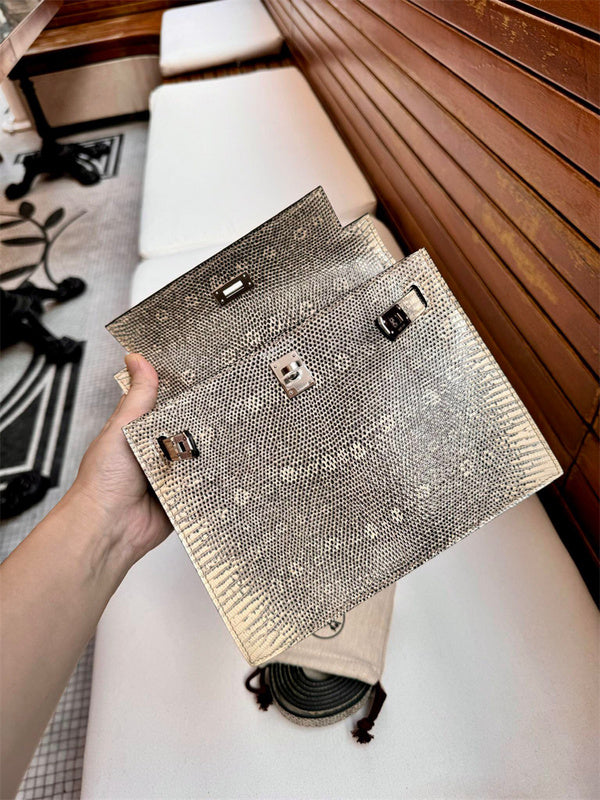 Close-up detail of streamlined bag design