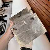 Close-up detail of streamlined bag design