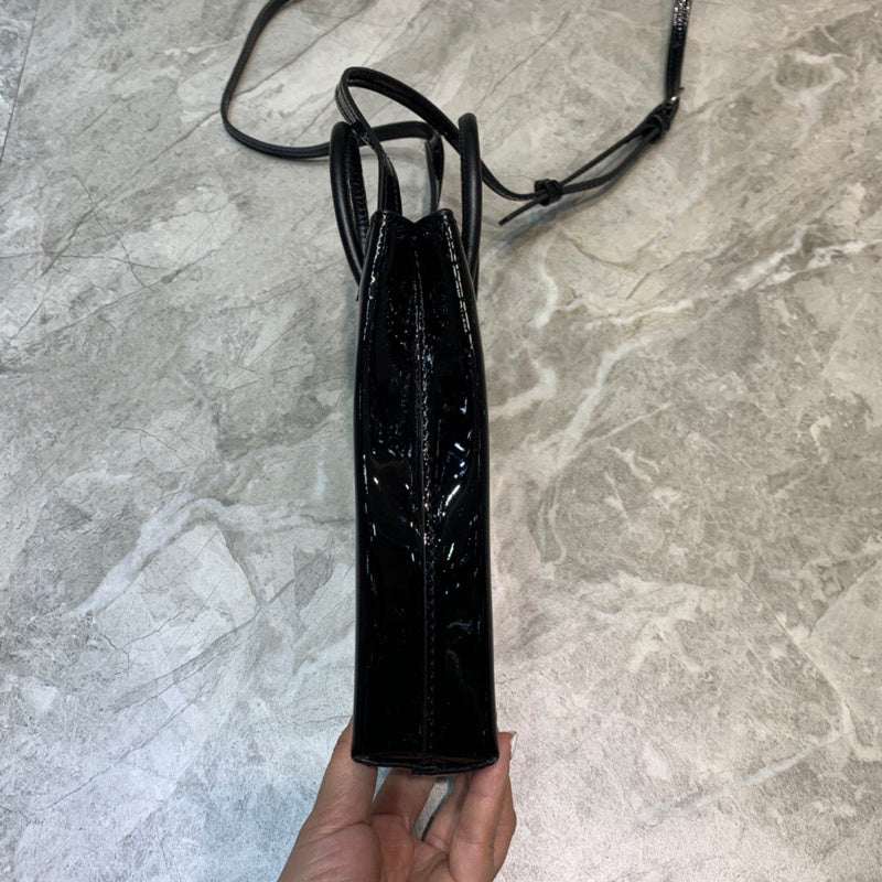 Modern Vegan Leather Handbag - Understated Luxury Look | Women's Premium Handbag #1051 - back view (image 4) of designer-inspired handbag