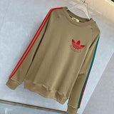 Side profile of Gucci luxury clothing with monogram-inspired silhouette