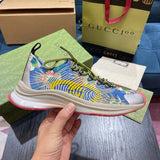 Gucci neutral cream luxury sneakers view 6 streetwear statement look