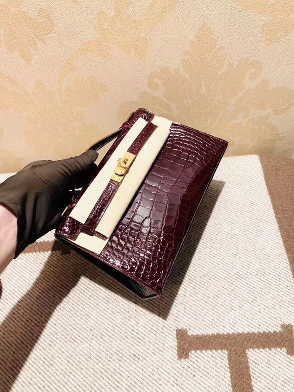Close-up detail of classic bag design