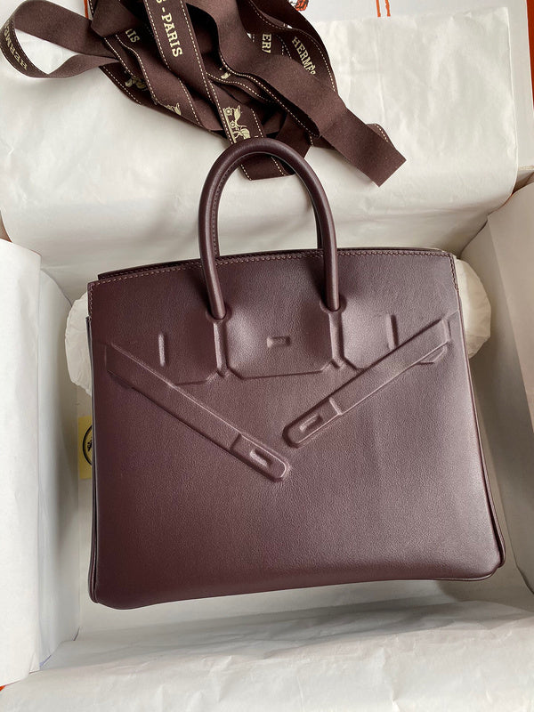 Sculpted bag shown from front angle