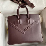 Sculpted bag shown from front angle
