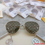 Angled view of Louis Vuitton unisex sunglasses