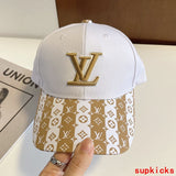 Close-up detail view of Louis Vuitton unisex cap