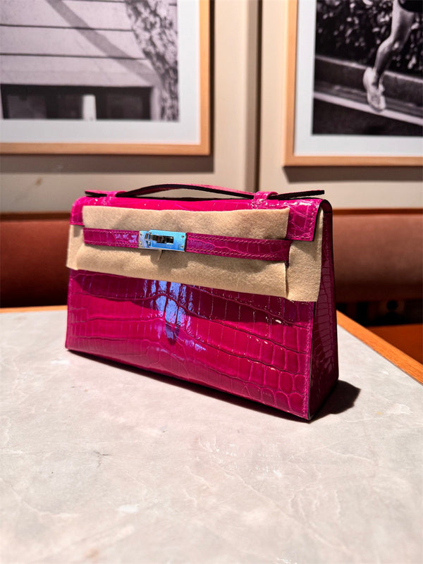Elegant bag shown from front angle