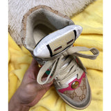 Gucci sneakers detailed view showing premium designer craftsmanship