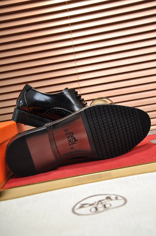 Hermes shoes Style 062 - logo and branding close-up