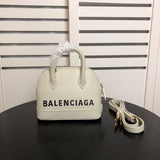 Front view of refined structured women's handbag – women's everyday handbag